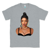 Heather Grey black woman Classic Tee - FaDigitalArtStudio