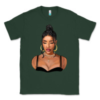 Sports Green black woman Classic Tee - FaDigitalArtStudio