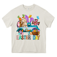 Cream Easter Day With Truck Heavy Core Tee - BundleAndBundleShop