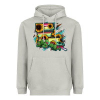 Moon Dust Louisiana Map Sunflower Cactus Serape Heavyweight Hoodie - RanaPortraitStore