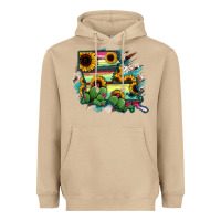 Mushroom Louisiana Map Sunflower Cactus Serape Heavyweight Hoodie - RanaPortraitStore
