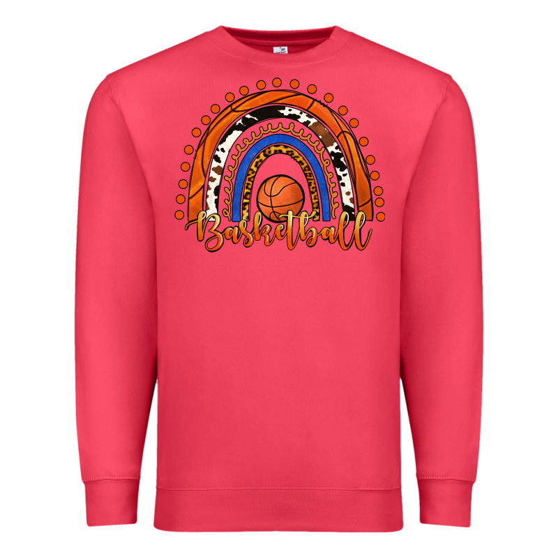 Basketball Rainbow Premium Sweatshirt by RanaPortraitStore | Teevron