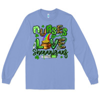 Colony Blue nurses love shenanigans st patricks day Long Sleeve Tee - Artiststas