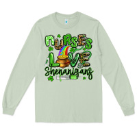 Matcha nurses love shenanigans st patricks day Long Sleeve Tee - Artiststas
