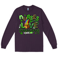 Plum nurses love shenanigans st patricks day Long Sleeve Tee - Artiststas