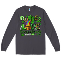 Smoke nurses love shenanigans st patricks day Long Sleeve Tee - Artiststas