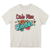 Cream little miss kindergarten Heavy Core Tee - RanaPortraitStore