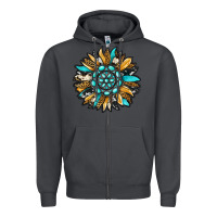 Smoke gemstone sunflower Zipper Hoodie - RanaPortraitStore