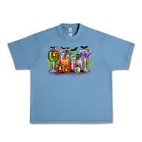 Pebble Blue halloween Urban Heavy Tee - CowhideDigitalArt