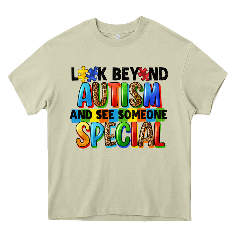 Look Beyond Autism And See Someone Special Heavy Core Tee by FaDigitalArtStudio | Teevron