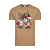 Vintage Coffee Merry Christmas Vintage Tee - CowhideDigitalArt