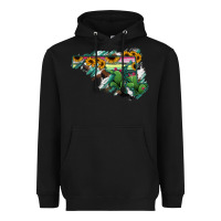 Black Maryland Map Sunflower Cactus Serape Heavyweight Hoodie - RanaPortraitStore