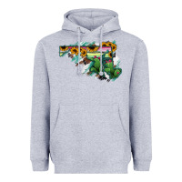 Heather Grey Maryland Map Sunflower Cactus Serape Heavyweight Hoodie - RanaPortraitStore