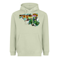 Matcha Maryland Map Sunflower Cactus Serape Heavyweight Hoodie - RanaPortraitStore