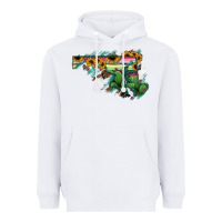 White Maryland Map Sunflower Cactus Serape Heavyweight Hoodie - RanaPortraitStore
