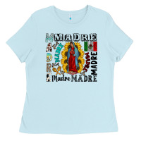 Baby Blue madre Ladies Tee - CowhideDigitalArt