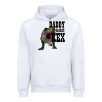 White DADDY SAURUS REX Urban Hoodie - Bettercallsaul