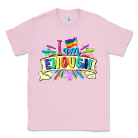 Bubblegum Pink I am enough Classic Tee - FaDigitalArtStudio