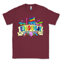 Burgundy I am enough Classic Tee - FaDigitalArtStudio