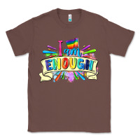 Chestnut I am enough Classic Tee - FaDigitalArtStudio