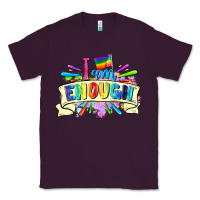 Plum I am enough Classic Tee - FaDigitalArtStudio
