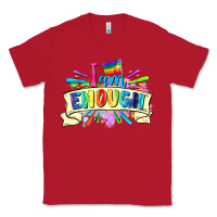 Red I am enough Classic Tee - FaDigitalArtStudio