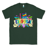 Sports Green I am enough Classic Tee - FaDigitalArtStudio