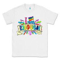 White I am enough Classic Tee - FaDigitalArtStudio