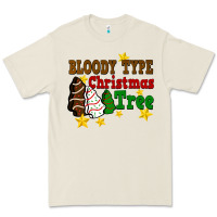 Bone Bloody Type Christmas Tree Premium Tee - FaDigitalArtStudio