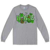 Heather Grey nurse st patrick's day Long Sleeve Tee - Artiststas