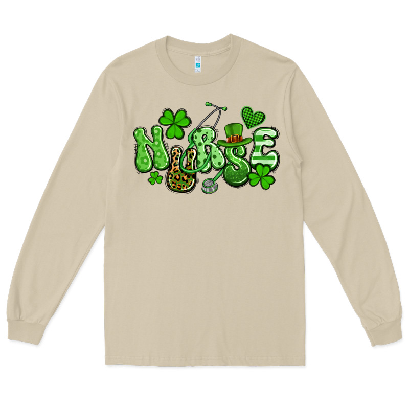 Nurse St Patrick's Day Long Sleeve Tee by Artiststas | Teevron