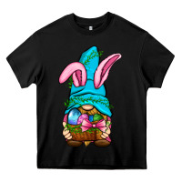 Black Easter Wicker Basket Gnome Heavy Core Tee - BundleAndBundleShop
