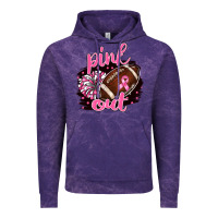 Cloud Purple pink out football Vintage Hoodie - BarkalooDesign