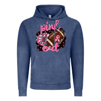 Pink Out Football Vintage Hoodie | Teevron