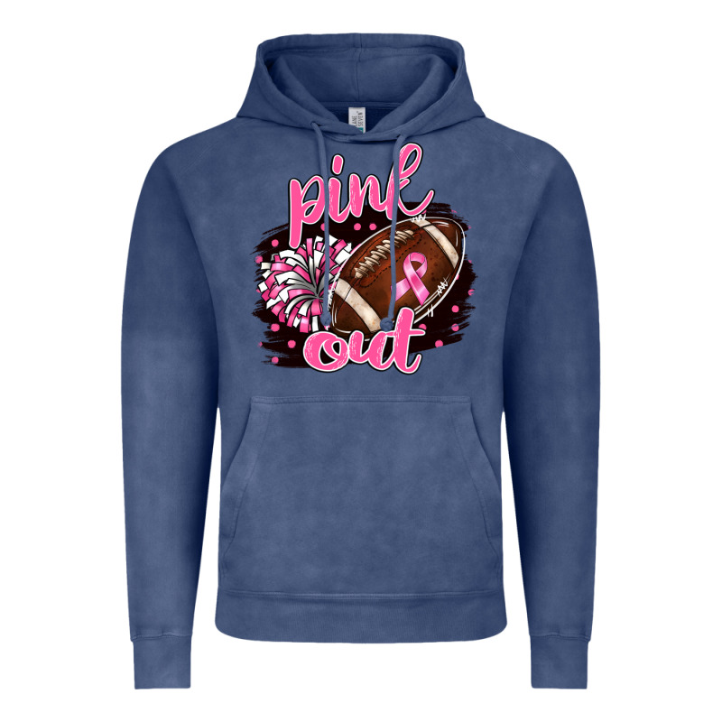 Pink Out Football Vintage Hoodie by BarkalooDesign | Teevron
