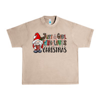 French Oak just a girk who loves christmas Urban Heavy Tee - CowhideDigitalArt