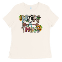 Bone mom of twins Ladies Tee - CowhideDigitalArt