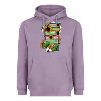 Lavender Mississippi Map Sunflower Cactus Serape Heavyweight Hoodie - RanaPortraitStore
