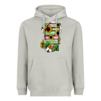 Moon Dust Mississippi Map Sunflower Cactus Serape Heavyweight Hoodie - RanaPortraitStore
