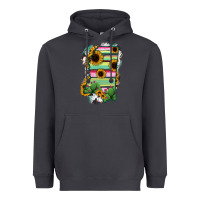 Smoke Mississippi Map Sunflower Cactus Serape Heavyweight Hoodie - RanaPortraitStore
