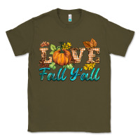 Army Green love fall y'all Classic Tee - BarkalooDesign