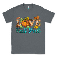 Charcoal Heather love fall y'all Classic Tee - BarkalooDesign