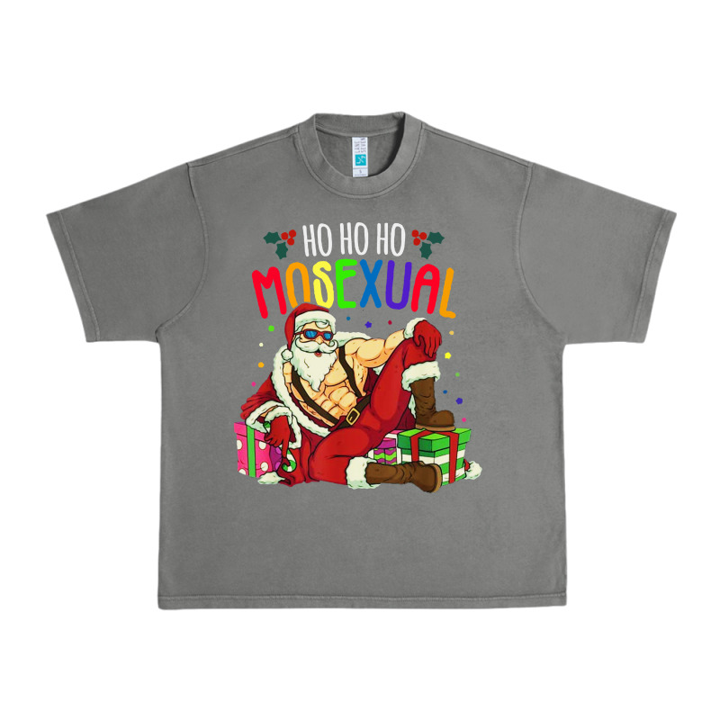 Mens Ho Ho Ho Mosexual Urban Heavy Tee by DesigneFamous | Teevron