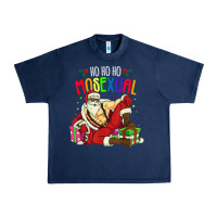 Navy mens ho ho ho mosexual Urban Heavy Tee - DesigneFamous