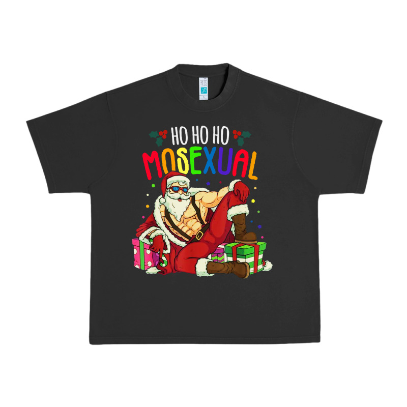 Mens Ho Ho Ho Mosexual Urban Heavy Tee by DesigneFamous | Teevron