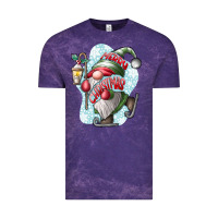 Cloud Purple merry Christmas gnome Vintage Tee - CowhideDigitalArt