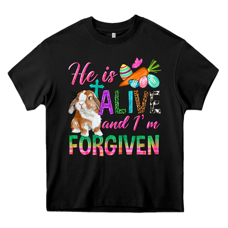 He Is Alive And I'm Forgiven Heavy Core Tee by BundleAndBundleShop | Teevron