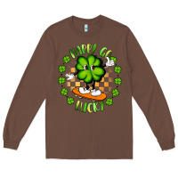 Chestnut happy go lucky Long Sleeve Tee - Artiststas