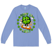 Colony Blue happy go lucky Long Sleeve Tee - Artiststas