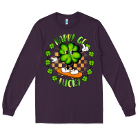 Plum happy go lucky Long Sleeve Tee - Artiststas